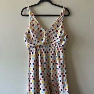 Alice + Olivia Multicolored Polka Dot Sleeveless V-Neck Romper - S/M